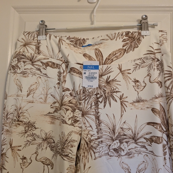 NWT J. McLaughlin Print Catalina Cloth  Pull On Pants - Picture 4 of 9